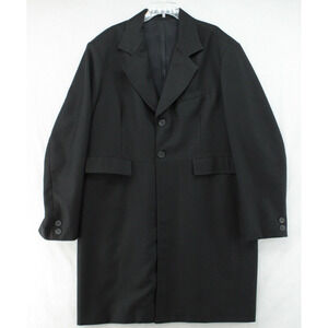 Vintage WAH Maker Frontier Clothing Rifle Frock Coat USA Size 48 Black Western